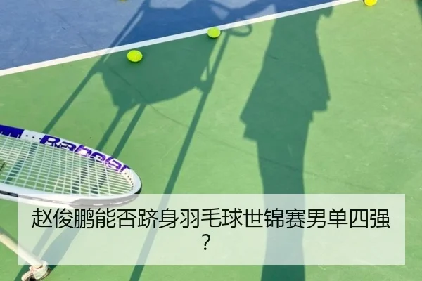 赵俊鹏能否跻身羽毛球世锦赛男单四强？